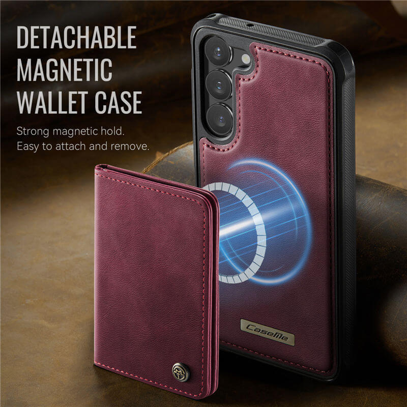 CaseMe Samsung Galaxy S23 Plus 2-in-1 Magnetic Wallet Case