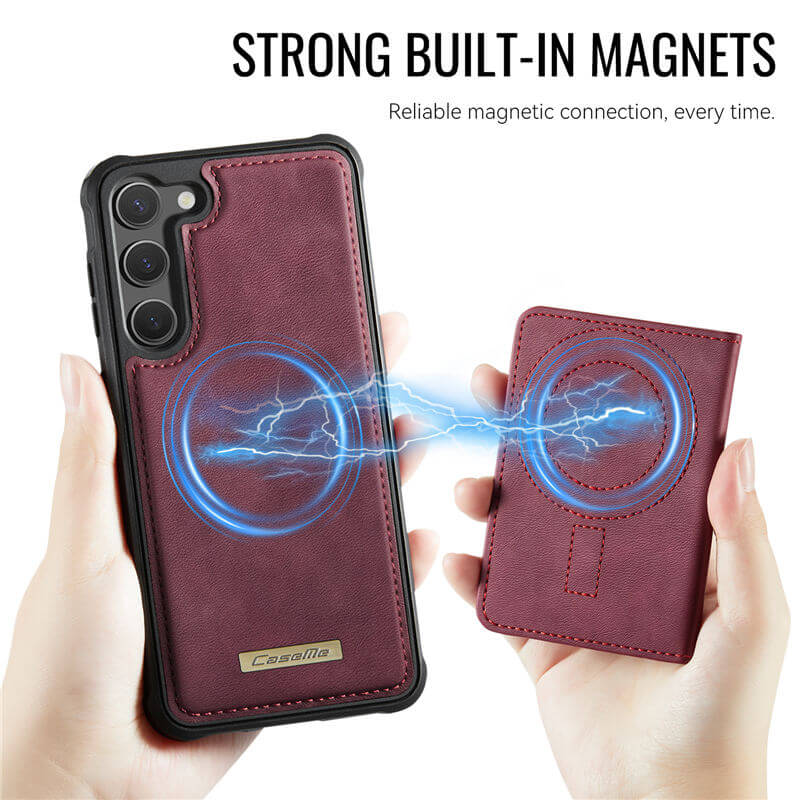 CaseMe Samsung Galaxy S23 Plus 2-in-1 Magnetic Wallet Case