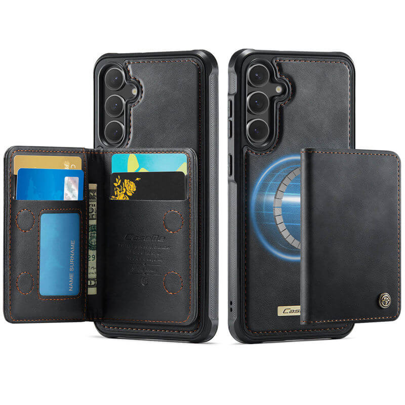 CaseMe Samsung Galaxy S24 FE 2-in-1 Magnetic Wallet Case