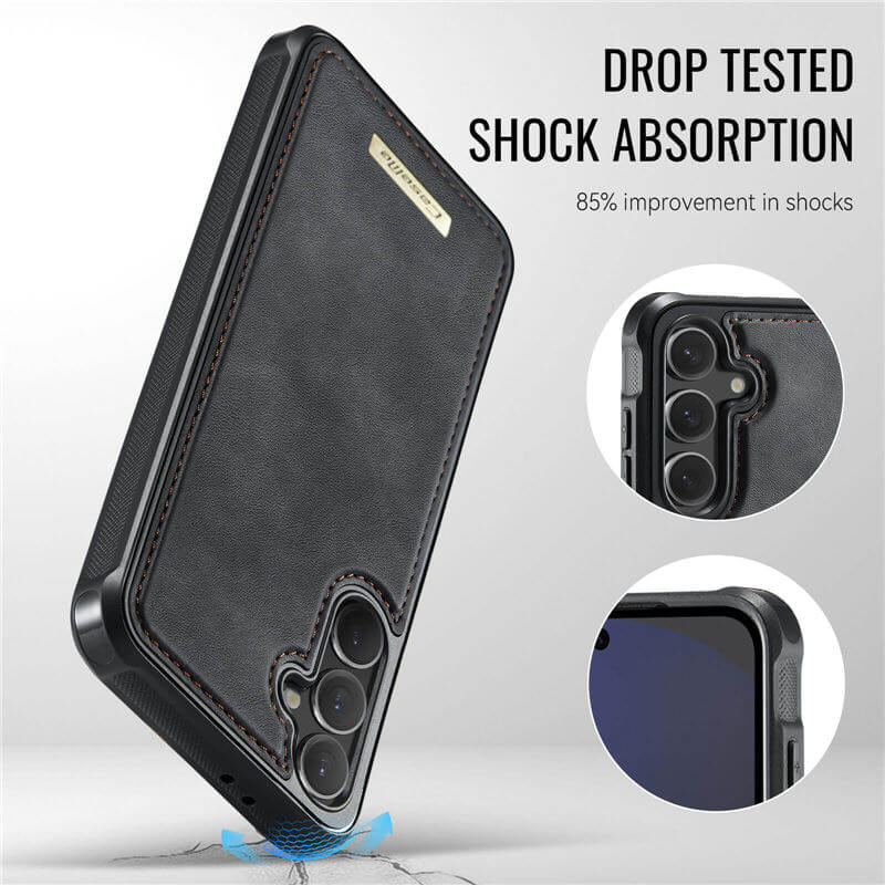 CaseMe Samsung Galaxy S24 FE 2-in-1 Magnetic Wallet Case