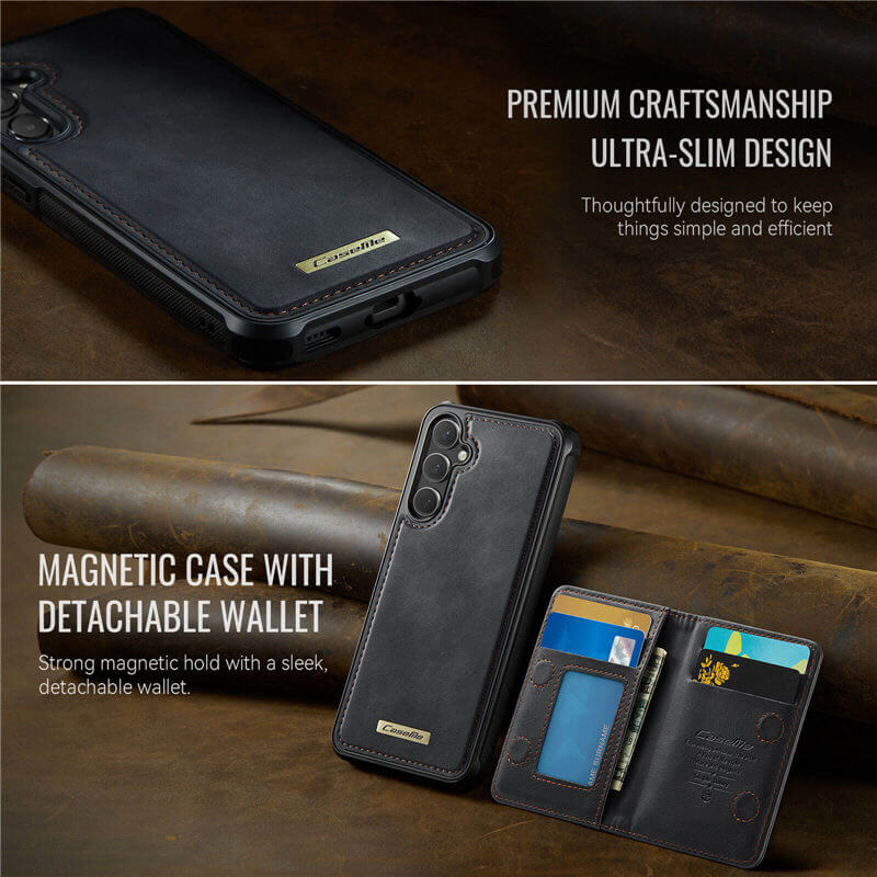 CaseMe Samsung Galaxy S24 FE 2-in-1 Magnetic Wallet Case