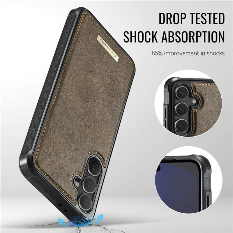 CaseMe Samsung Galaxy S24 FE 2-in-1 Magnetic Wallet Case