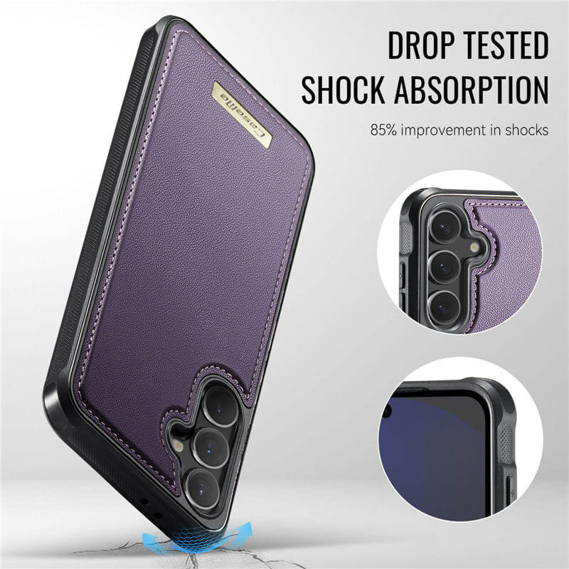 CaseMe Samsung Galaxy S24 FE 2-in-1 Magnetic Wallet Case