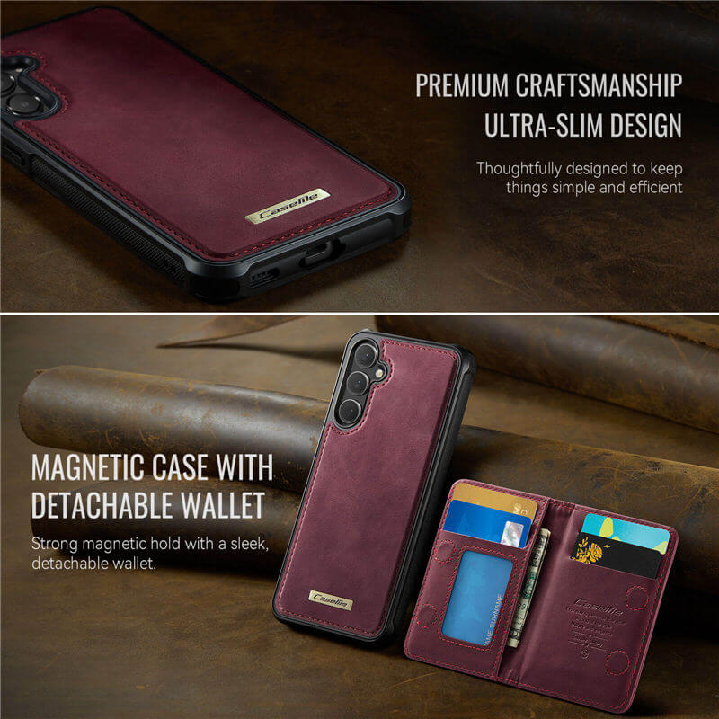 CaseMe Samsung Galaxy S24 FE 2-in-1 Magnetic Wallet Case