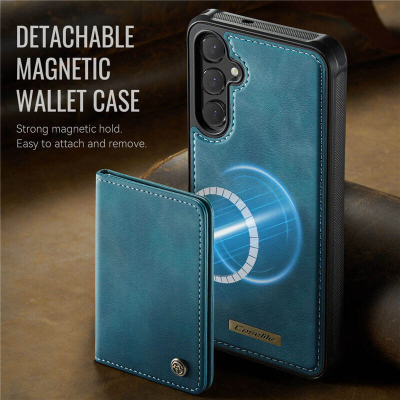 CaseMe Samsung Galaxy S25 2-in-1 Magnetic Wallet Case