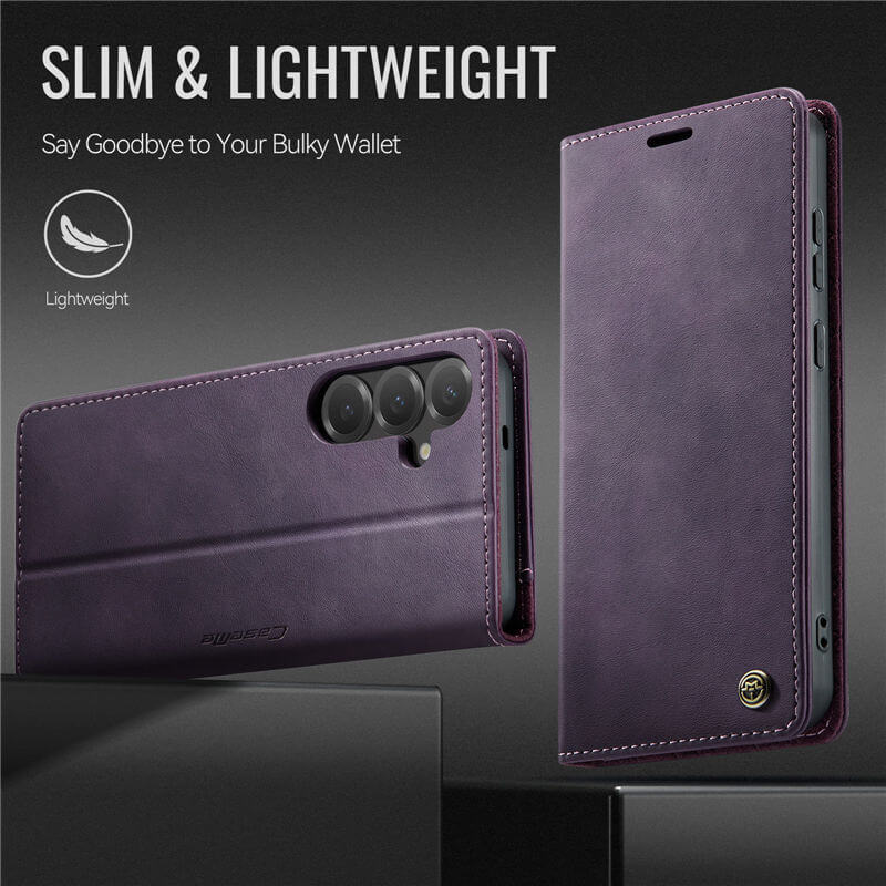 CaseMe Samsung Galaxy S24 Plus Magnetic Wallet Case with RFID Blocking
