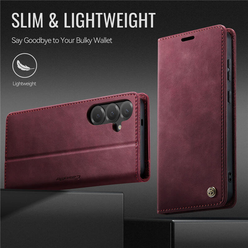 CaseMe Samsung Galaxy S24 FE Magnetic Wallet Case with RFID Blocking