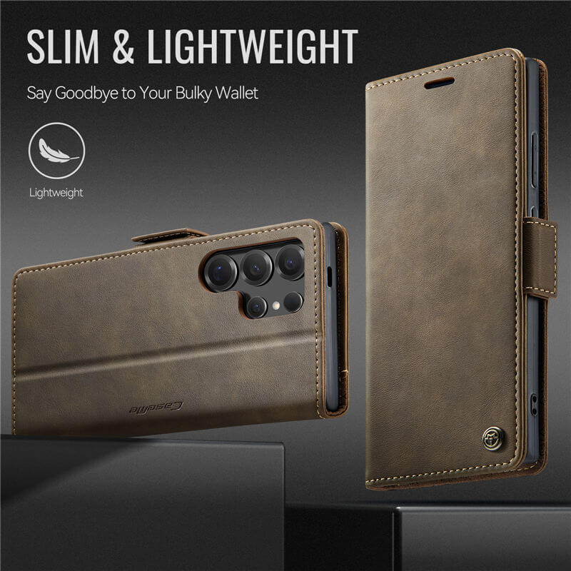 CaseMe Samsung Galaxy S24 Ultra Magnetic Wallet Case with RFID Blocking