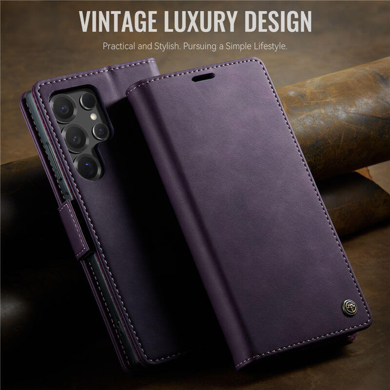 CaseMe Samsung Galaxy S25 Ultra Magnetic Wallet Case with RFID Blocking