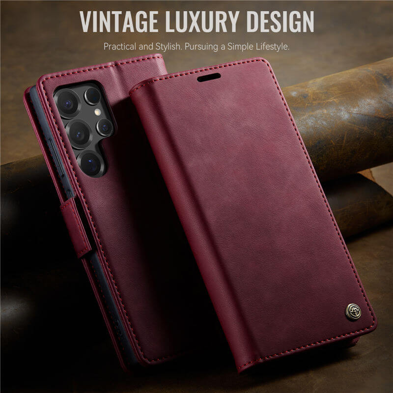 CaseMe Samsung Galaxy S24 Ultra Magnetic Wallet Case with RFID Blocking