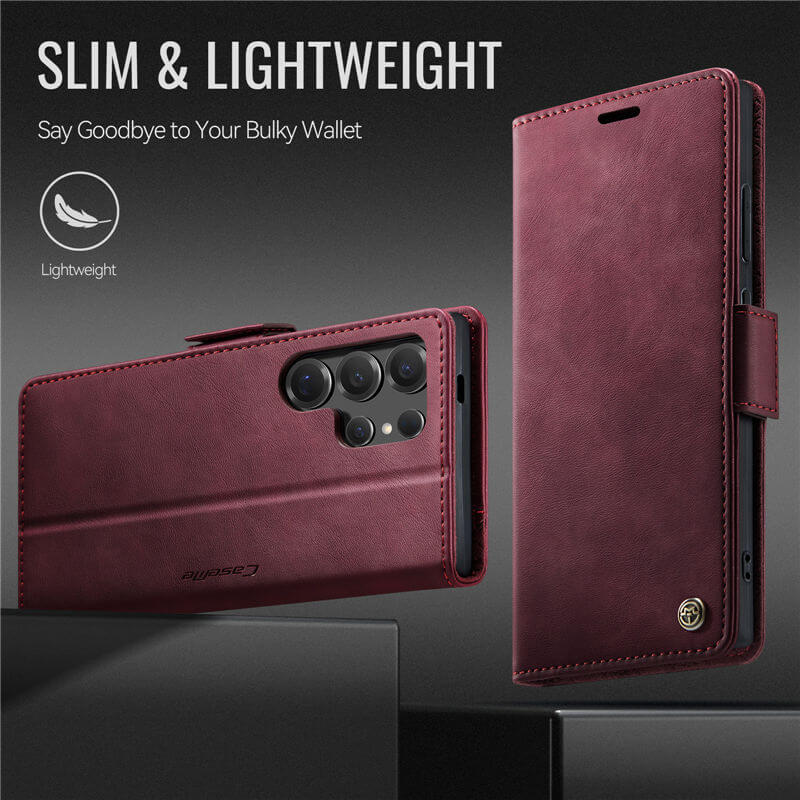 CaseMe Samsung Galaxy S24 Ultra Magnetic Wallet Case with RFID Blocking