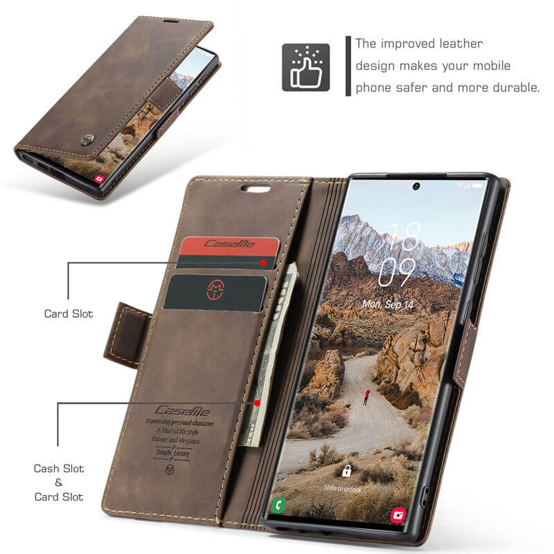 CaseMe Samsung Galaxy S24 Ultra Wallet Case
