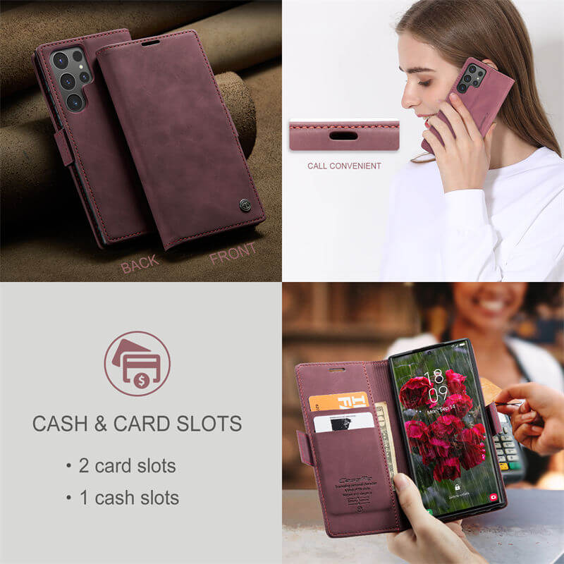 CaseMe Samsung Galaxy S24 Ultra Wallet Case