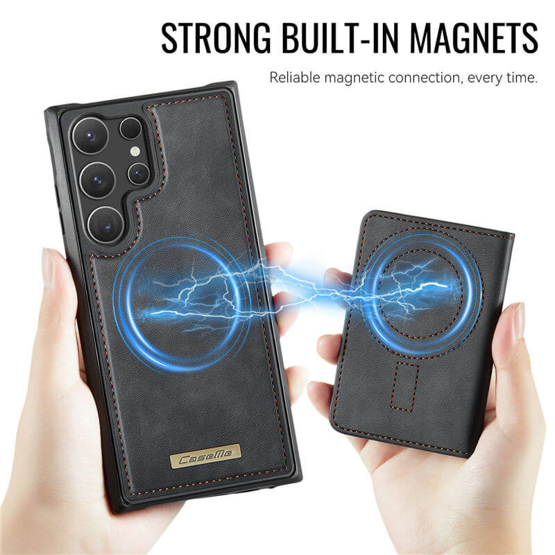 CaseMe Samsung Galaxy S24 Ultra 2-in-1 Magnetic Wallet Case