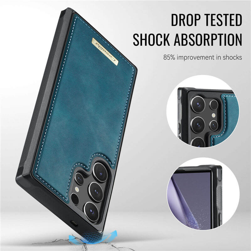 CaseMe Samsung Galaxy S24 Ultra 2-in-1 Magnetic Wallet Case