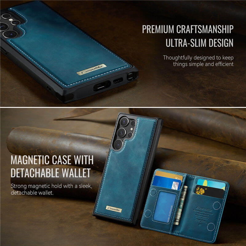 CaseMe Samsung Galaxy S24 Ultra 2-in-1 Magnetic Wallet Case