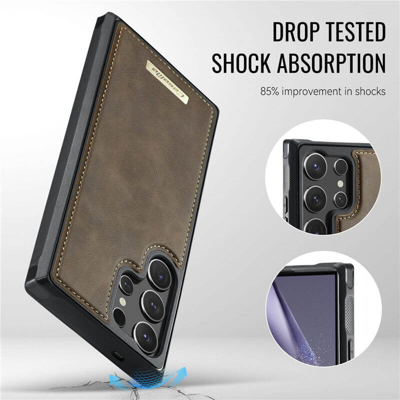 CaseMe Samsung Galaxy S24 Ultra 2-in-1 Magnetic Wallet Case