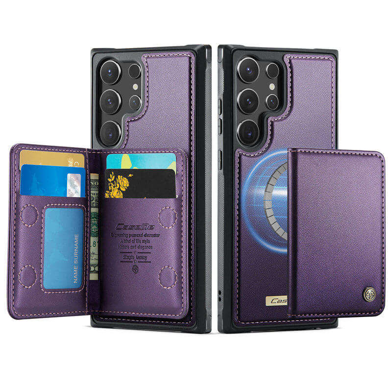 CaseMe Samsung Galaxy S24 Ultra 2-in-1 Magnetic Wallet Case