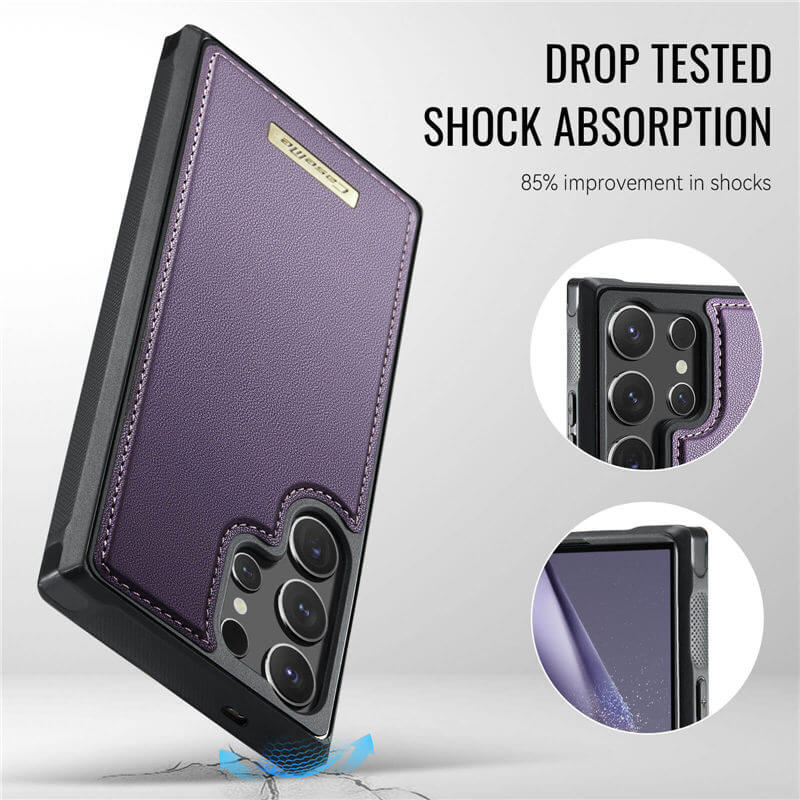 CaseMe Samsung Galaxy S24 Ultra 2-in-1 Magnetic Wallet Case