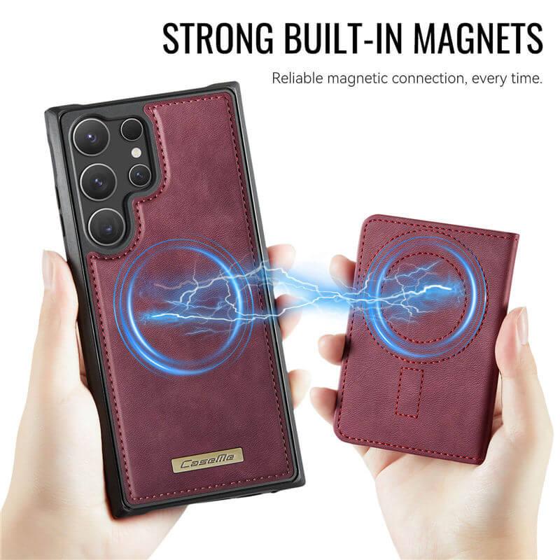 CaseMe Samsung Galaxy S24 Ultra 2-in-1 Magnetic Wallet Case