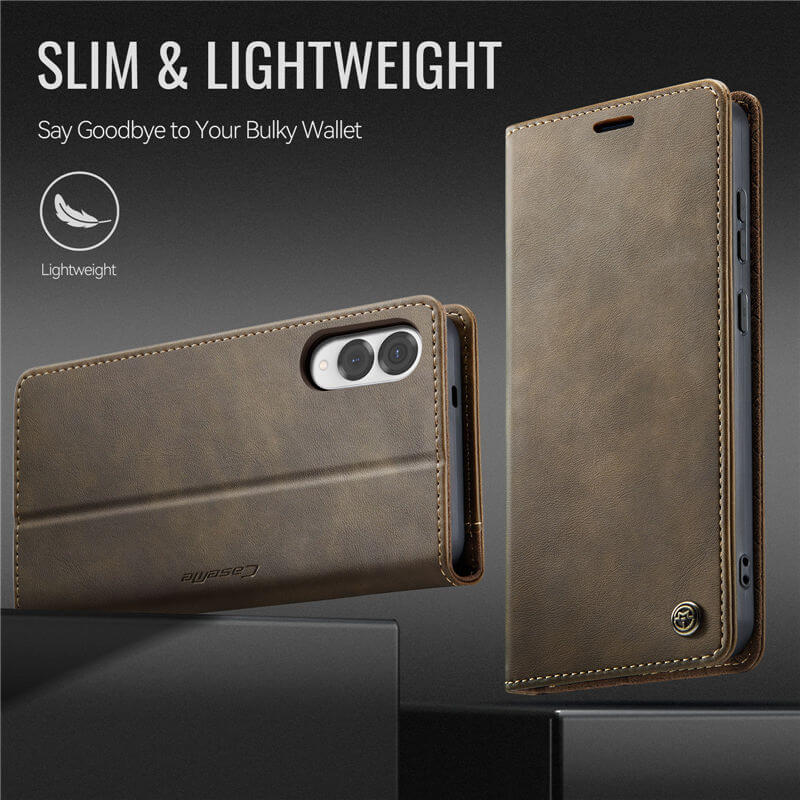 CaseMe Samsung Galaxy S25 Edge Magnetic Wallet Case with RFID Blocking