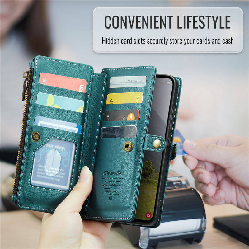 CaseMe Samsung Galaxy S25 Edge Wallet RFID Blocking Crossbody Phone Case