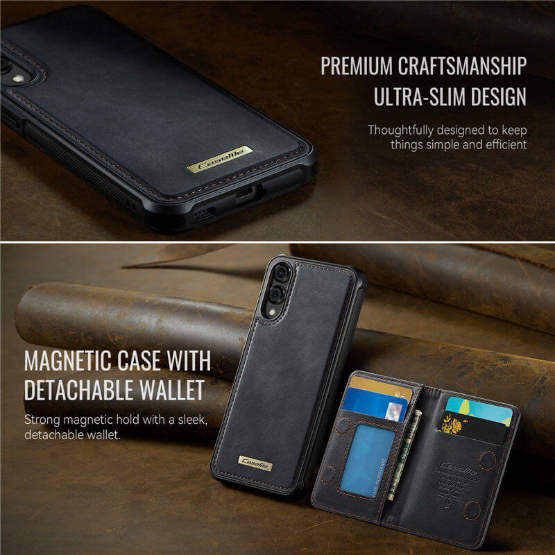 CaseMe Samsung Galaxy S25 Edge 2-in-1 Magnetic Wallet Case