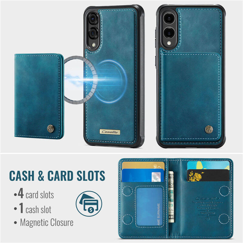 CaseMe Samsung Galaxy S25 Edge 2-in-1 Magnetic Wallet Case
