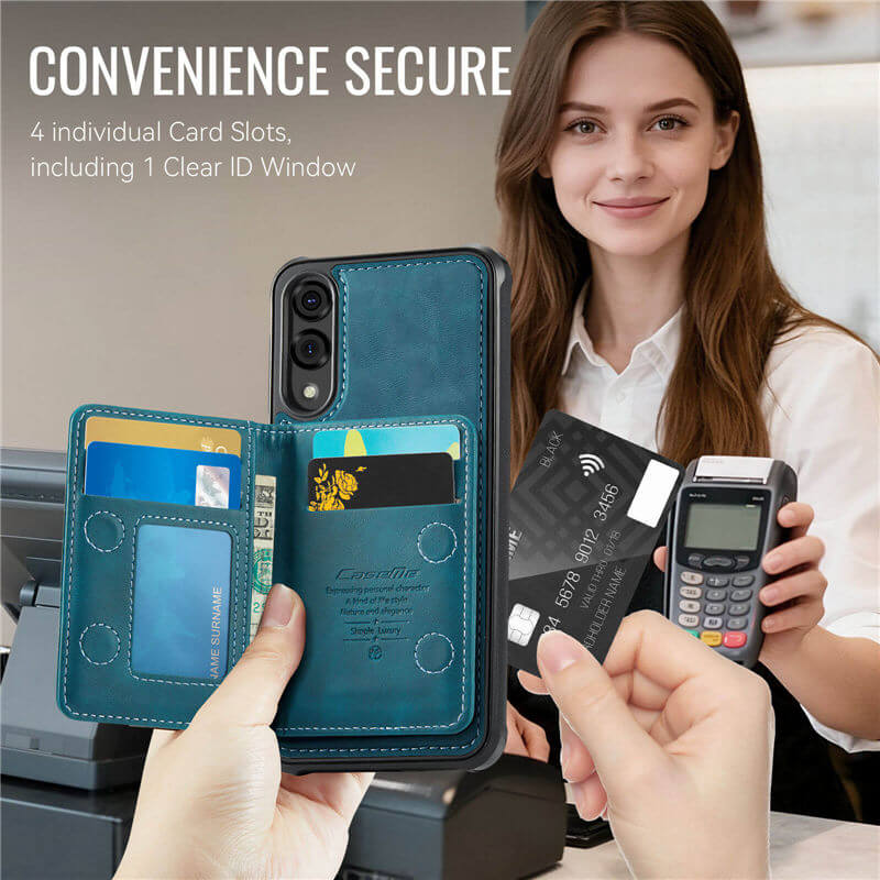 CaseMe Samsung Galaxy S25 Edge 2-in-1 Magnetic Wallet Case