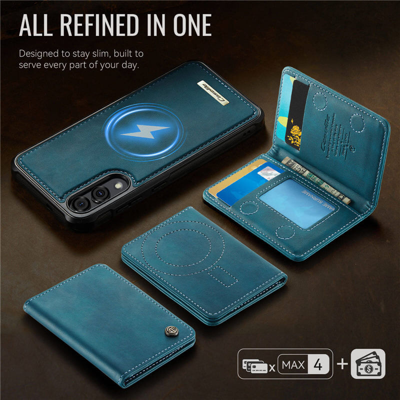 CaseMe Samsung Galaxy S25 Edge 2-in-1 Magnetic Wallet Case