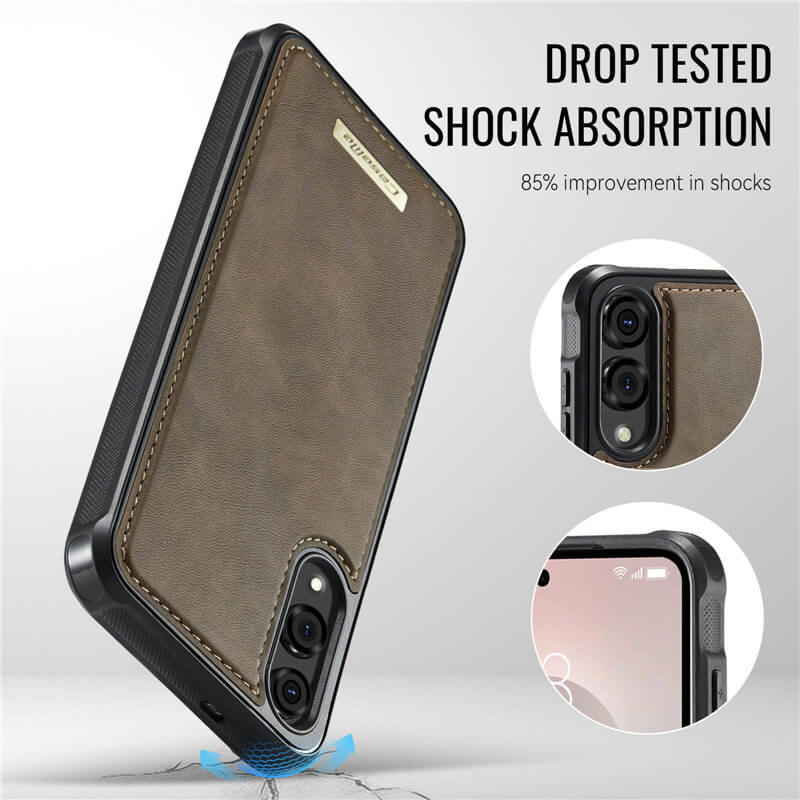 CaseMe Samsung Galaxy S25 Edge 2-in-1 Magnetic Wallet Case