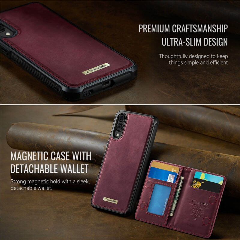 CaseMe Samsung Galaxy S25 Edge 2-in-1 Magnetic Wallet Case