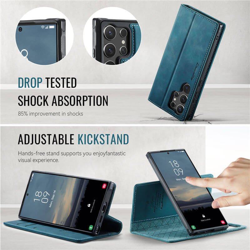 CaseMe Samsung Galaxy S24 Ultra 2-in-1 MagSafe Wallet Case with RFID Blocking