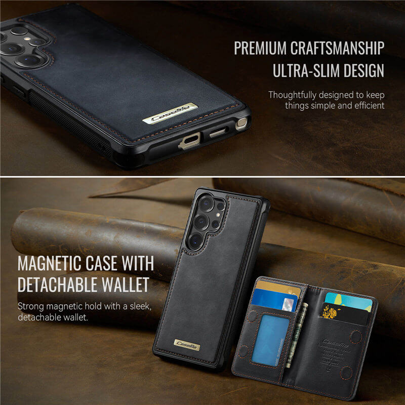 CaseMe Samsung Galaxy S25 Ultra 2-in-1 Magnetic Wallet Case