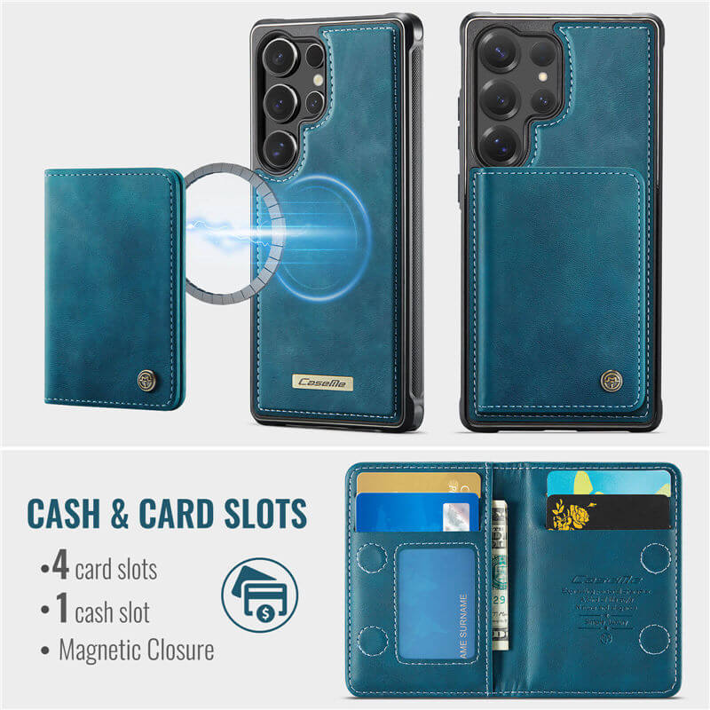 CaseMe Samsung Galaxy S25 Ultra 2-in-1 Magnetic Wallet Case
