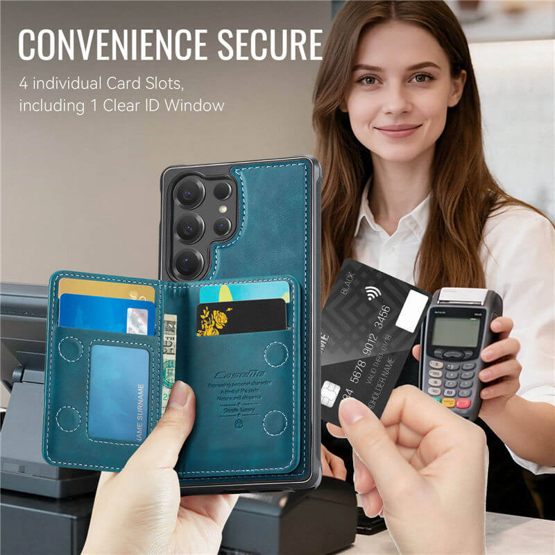 CaseMe Samsung Galaxy S25 Ultra 2-in-1 Magnetic Wallet Case