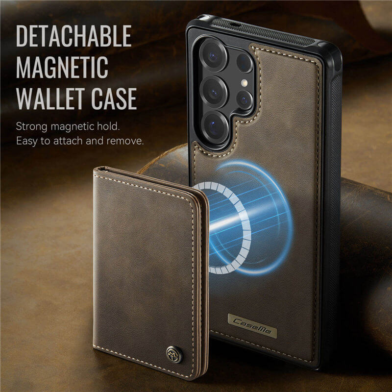 CaseMe Samsung Galaxy S25 Ultra 2-in-1 Magnetic Wallet Case