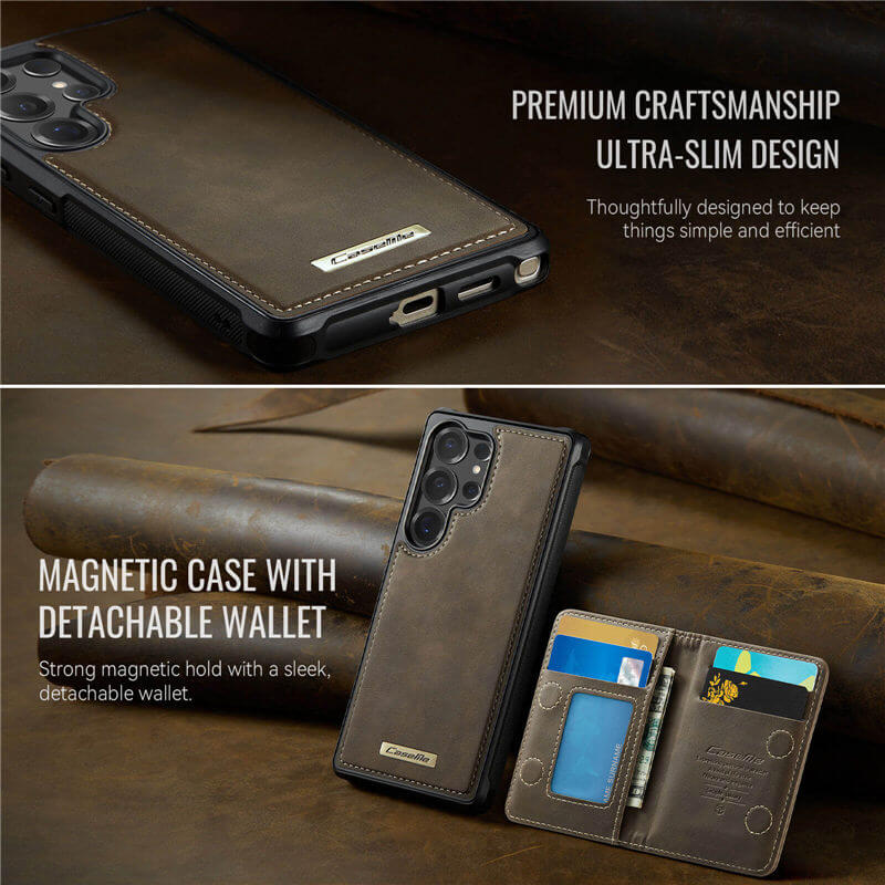 CaseMe Samsung Galaxy S25 Ultra 2-in-1 Magnetic Wallet Case