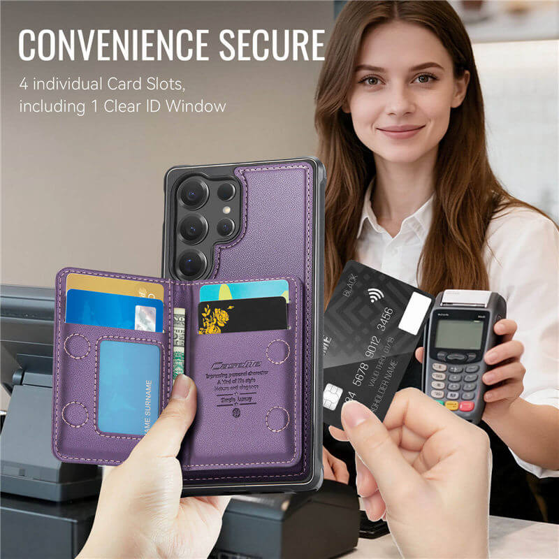 CaseMe Samsung Galaxy S25 Ultra 2-in-1 Magnetic Wallet Case