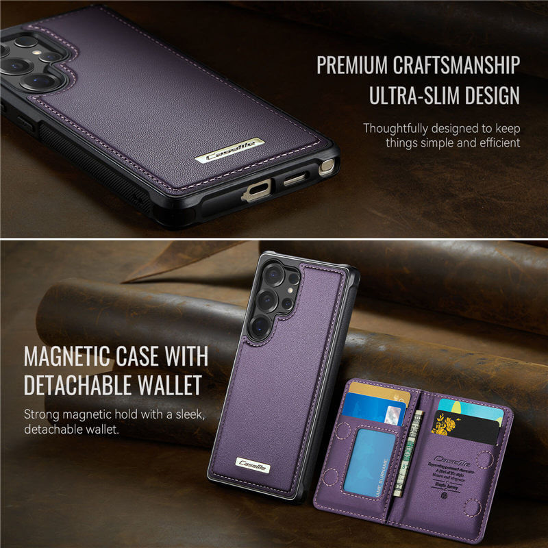 CaseMe Samsung Galaxy S25 Ultra 2-in-1 Magnetic Wallet Case