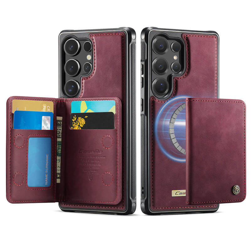 CaseMe Samsung Galaxy S25 Ultra 2-in-1 Magnetic Wallet Case