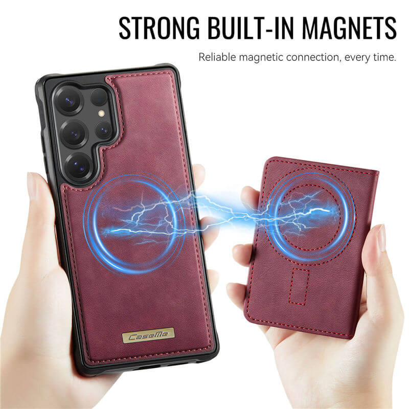 CaseMe Samsung Galaxy S25 Ultra 2-in-1 Magnetic Wallet Case