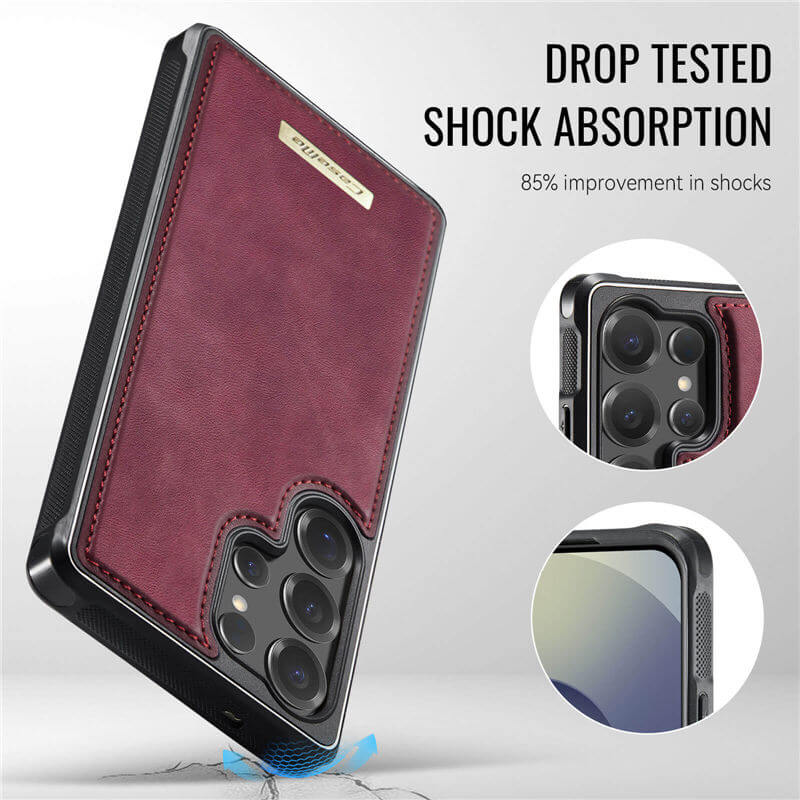 CaseMe Samsung Galaxy S25 Ultra 2-in-1 Magnetic Wallet Case