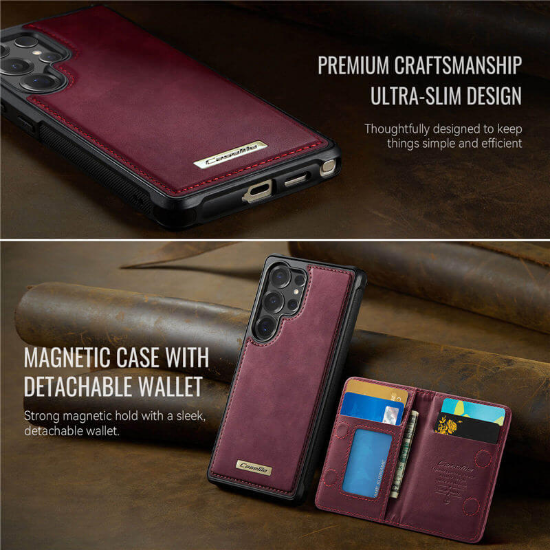 CaseMe Samsung Galaxy S25 Ultra 2-in-1 Magnetic Wallet Case