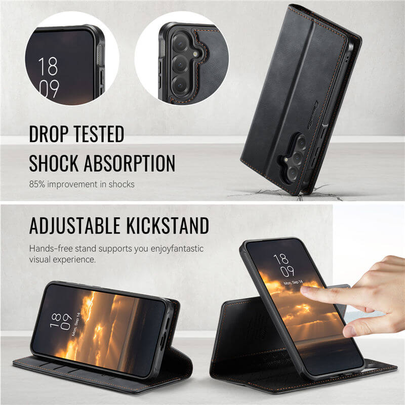 CaseMe Samsung Galaxy S24 Plus 2-in-1 MagSafe Wallet Case with RFID Blocking