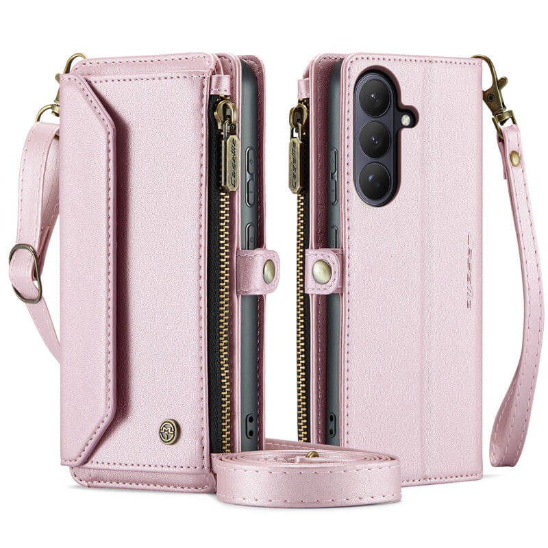 CaseMe Samsung Galaxy S26 Plus RFID Wallet Case with Crossbody Strap