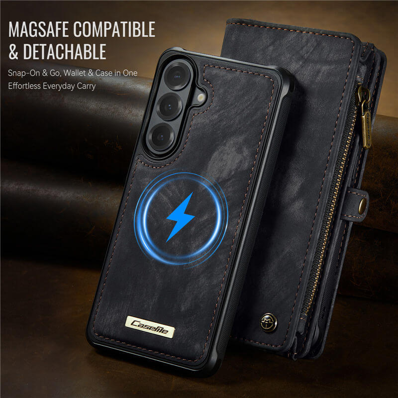 CaseMe Samsung Galaxy S26 Plus 2-in-1 Magnetic RFID Wallet Case