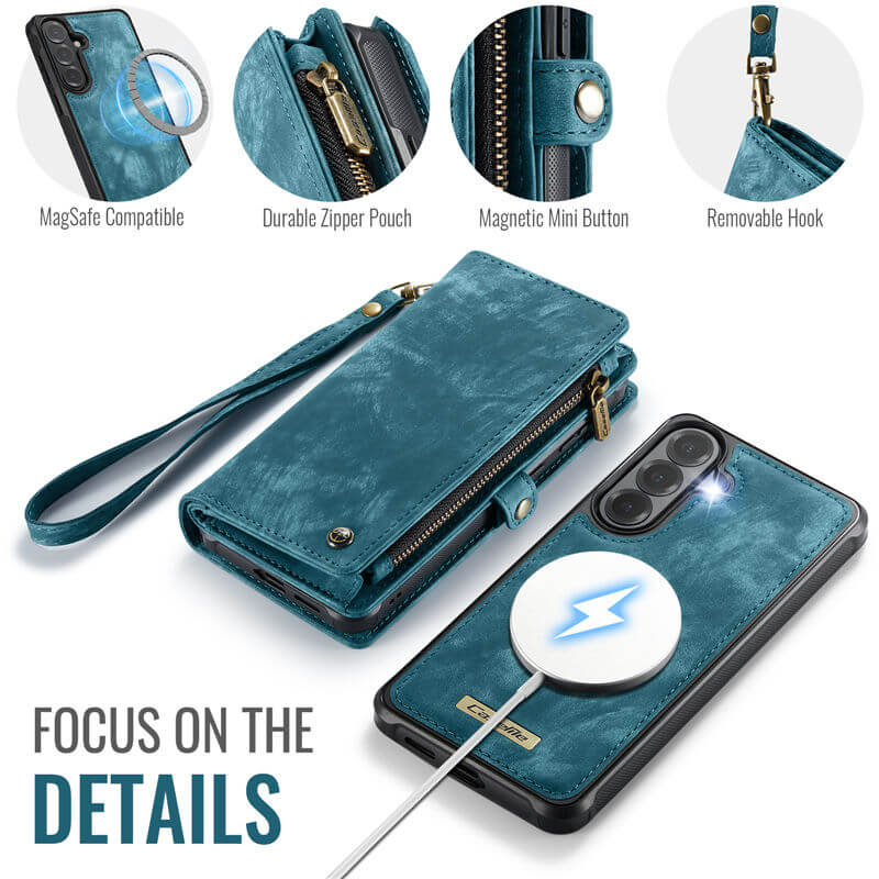 CaseMe Samsung Galaxy S26 Plus 2-in-1 Magnetic RFID Wallet Case
