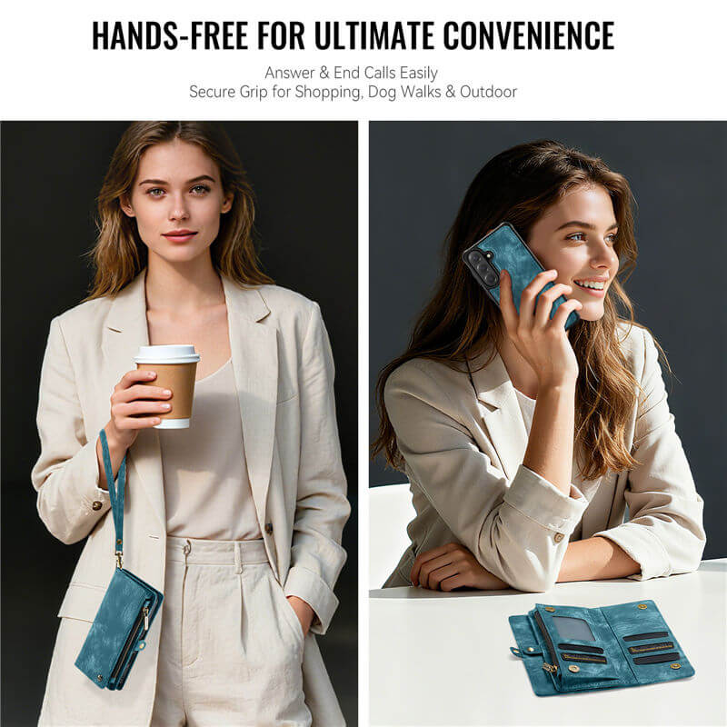 CaseMe Samsung Galaxy S26 Plus 2-in-1 Magnetic RFID Wallet Case