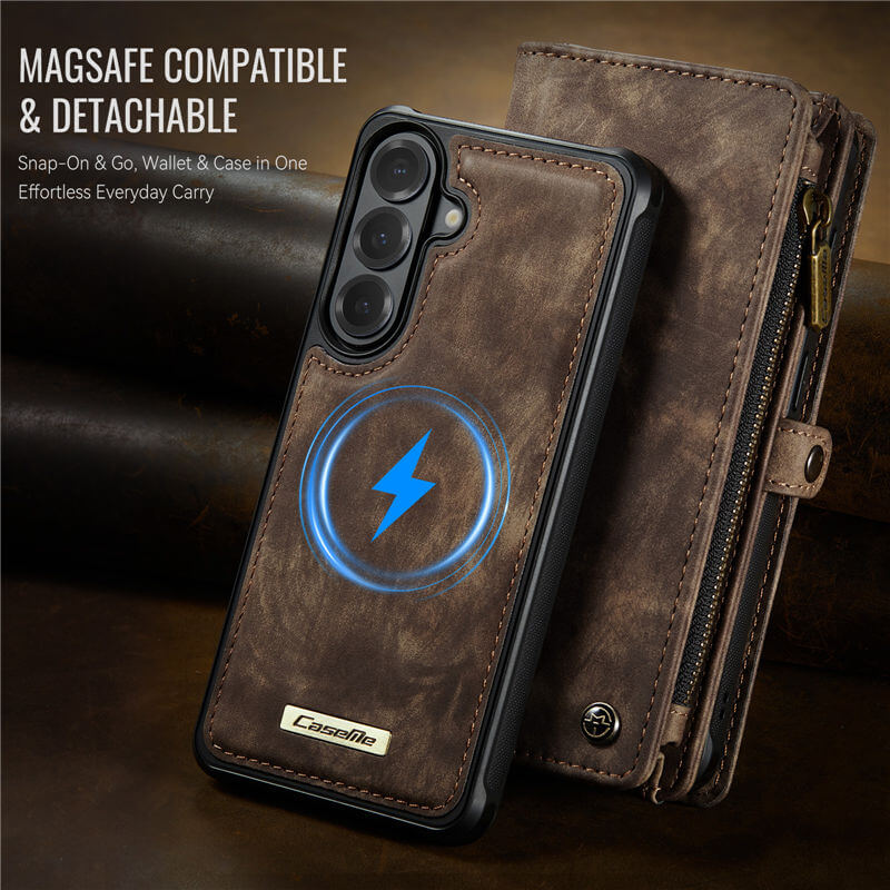 CaseMe Samsung Galaxy S26 2-in-1 Magnetic RFID Wallet Case